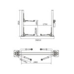 ELEVADOR 2 COLUMNAS 4.000Kg SCT-6140 - Imagen 2