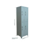 LOCKER 2 CUERPOS 4 CASILLEROS - Imagen 2