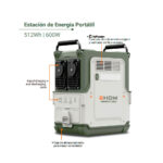 Estacion de energia Portatil 512Wh | 600W LONCIN - Imagen 2