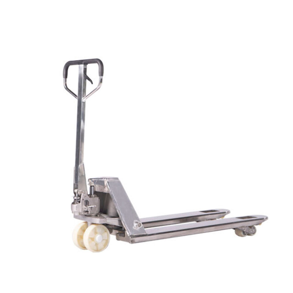 Transpaleta Acero Inoxidable Pata Ancha