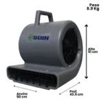 SOPLADOR AIRE FRIO INDUSTRIAL 850 W SOIN - Imagen 2
