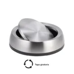 BASURERO ACERO INOXIDABLE CON TAPA GIRATORIA 65 L SOIN - Imagen 3