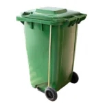CONTENEDOR DE BASURA CON TAPA RUEDA Y PEDAL 120 L SOIN - Imagen 2