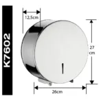 DISPENSADOR DE PAPEL HIGIENICO JUMBO ACERO INOX - Imagen 2