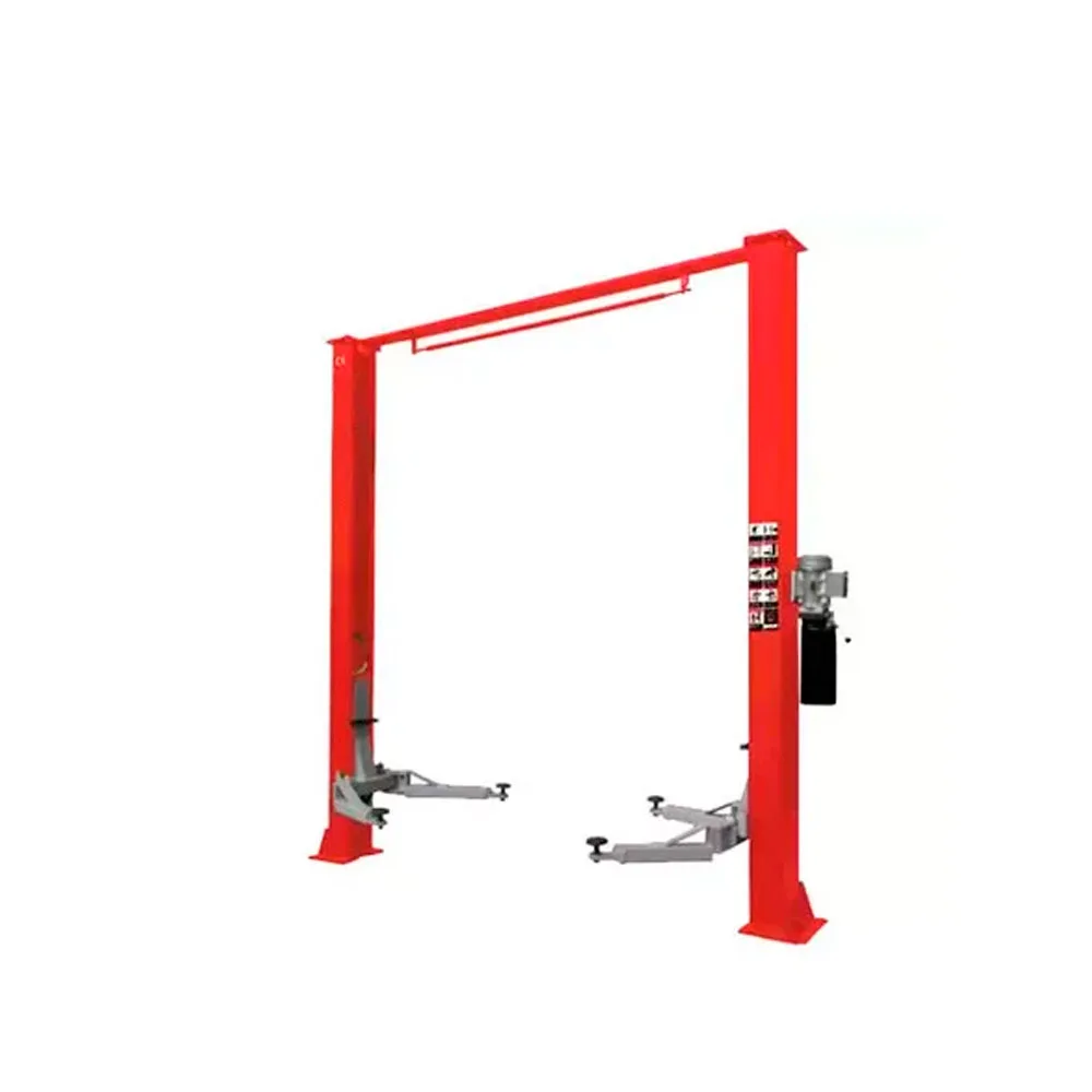 ELEVADOR-2-COLUMNAS-NYA-ROJO-ALTO-4TON ELEVADOR 2 COLUMNAS NYA ROJO ALTO 4TON - Imagen 1